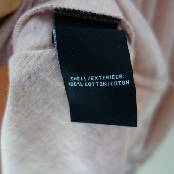 7 FOR ALL MANKIND Puff Sleeve Shirt - Heathered Pink- S EUC - Picture 8 of 8